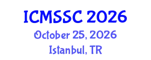 International Conference on Mathematics, Statistics and Scientific Computing (ICMSSC) October 25, 2026 - Istanbul, Turkey