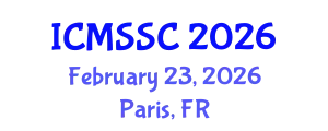 International Conference on Mathematics, Statistics and Scientific Computing (ICMSSC) February 23, 2026 - Paris, France