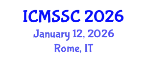 International Conference on Mathematics, Statistics and Scientific Computing (ICMSSC) January 12, 2026 - Rome, Italy