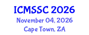 International Conference on Mathematics, Statistics and Scientific Computing (ICMSSC) November 04, 2026 - Cape Town, South Africa