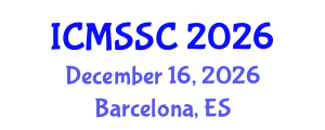 International Conference on Mathematics, Statistics and Scientific Computing (ICMSSC) December 16, 2026 - Barcelona, Spain