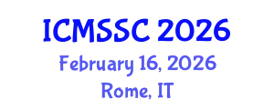 International Conference on Mathematics, Statistics and Scientific Computing (ICMSSC) February 16, 2026 - Rome, Italy