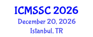 International Conference on Mathematics, Statistics and Scientific Computing (ICMSSC) December 20, 2026 - Istanbul, Turkey