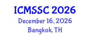 International Conference on Mathematics, Statistics and Scientific Computing (ICMSSC) December 16, 2026 - Bangkok, Thailand