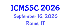 International Conference on Mathematics, Statistics and Scientific Computing (ICMSSC) September 16, 2026 - Rome, Italy