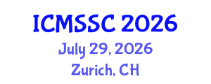 International Conference on Mathematics, Statistics and Scientific Computing (ICMSSC) July 29, 2026 - Zurich, Switzerland
