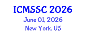 International Conference on Mathematics, Statistics and Scientific Computing (ICMSSC) June 01, 2026 - New York, United States
