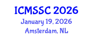 International Conference on Mathematics, Statistics and Scientific Computing (ICMSSC) January 19, 2026 - Amsterdam, Netherlands
