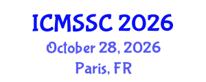 International Conference on Mathematics, Statistics and Scientific Computing (ICMSSC) October 28, 2026 - Paris, France