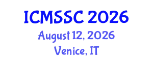 International Conference on Mathematics, Statistics and Scientific Computing (ICMSSC) August 12, 2026 - Venice, Italy