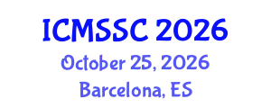 International Conference on Mathematics, Statistics and Scientific Computing (ICMSSC) October 25, 2026 - Barcelona, Spain