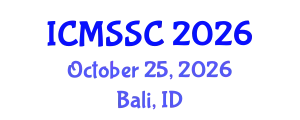 International Conference on Mathematics, Statistics and Scientific Computing (ICMSSC) October 25, 2026 - Bali, Indonesia