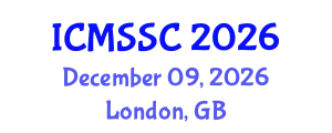 International Conference on Mathematics, Statistics and Scientific Computing (ICMSSC) December 09, 2026 - London, United Kingdom
