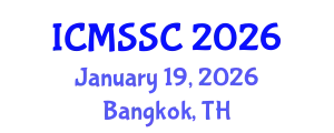 International Conference on Mathematics, Statistics and Scientific Computing (ICMSSC) January 19, 2026 - Bangkok, Thailand