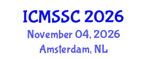 International Conference on Mathematics, Statistics and Scientific Computing (ICMSSC) November 04, 2026 - Amsterdam, Netherlands