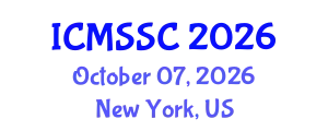 International Conference on Mathematics, Statistics and Scientific Computing (ICMSSC) October 07, 2026 - New York, United States