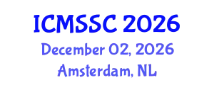 International Conference on Mathematics, Statistics and Scientific Computing (ICMSSC) December 02, 2026 - Amsterdam, Netherlands