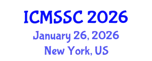 International Conference on Mathematics, Statistics and Scientific Computing (ICMSSC) January 26, 2026 - New York, United States