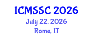 International Conference on Mathematics, Statistics and Scientific Computing (ICMSSC) July 22, 2026 - Rome, Italy