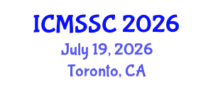 International Conference on Mathematics, Statistics and Scientific Computing (ICMSSC) July 19, 2026 - Toronto, Canada