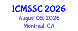 International Conference on Mathematics, Statistics and Scientific Computing (ICMSSC) August 05, 2026 - Montreal, Canada