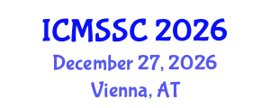 International Conference on Mathematics, Statistics and Scientific Computing (ICMSSC) December 27, 2026 - Vienna, Austria