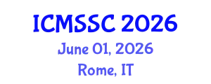 International Conference on Mathematics, Statistics and Scientific Computing (ICMSSC) June 01, 2026 - Rome, Italy