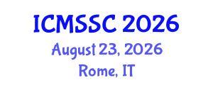 International Conference on Mathematics, Statistics and Scientific Computing (ICMSSC) August 23, 2026 - Rome, Italy