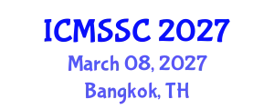International Conference on Mathematics, Statistics and Scientific Computing (ICMSSC) March 08, 2027 - Bangkok, Thailand