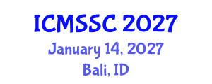 International Conference on Mathematics, Statistics and Scientific Computing (ICMSSC) January 14, 2027 - Bali, Indonesia