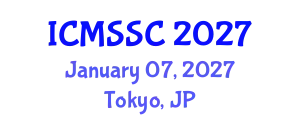 International Conference on Mathematics, Statistics and Scientific Computing (ICMSSC) January 07, 2027 - Tokyo, Japan
