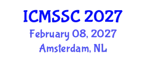 International Conference on Mathematics, Statistics and Scientific Computing (ICMSSC) February 08, 2027 - Amsterdam, Netherlands