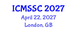 International Conference on Mathematics, Statistics and Scientific Computing (ICMSSC) April 22, 2027 - London, United Kingdom