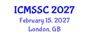 International Conference on Mathematics, Statistics and Scientific Computing (ICMSSC) February 15, 2027 - London, United Kingdom