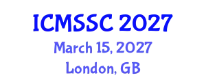 International Conference on Mathematics, Statistics and Scientific Computing (ICMSSC) March 15, 2027 - London, United Kingdom