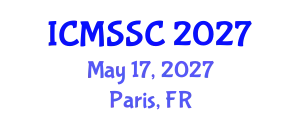 International Conference on Mathematics, Statistics and Scientific Computing (ICMSSC) May 17, 2027 - Paris, France