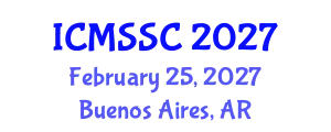 International Conference on Mathematics, Statistics and Scientific Computing (ICMSSC) February 25, 2027 - Buenos Aires, Argentina