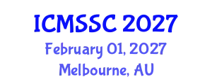 International Conference on Mathematics, Statistics and Scientific Computing (ICMSSC) February 01, 2027 - Melbourne, Australia