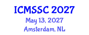 International Conference on Mathematics, Statistics and Scientific Computing (ICMSSC) May 13, 2027 - Amsterdam, Netherlands