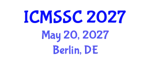 International Conference on Mathematics, Statistics and Scientific Computing (ICMSSC) May 20, 2027 - Berlin, Germany