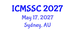 International Conference on Mathematics, Statistics and Scientific Computing (ICMSSC) May 17, 2027 - Sydney, Australia