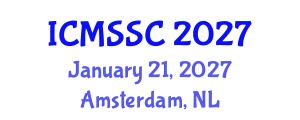 International Conference on Mathematics, Statistics and Scientific Computing (ICMSSC) January 21, 2027 - Amsterdam, Netherlands
