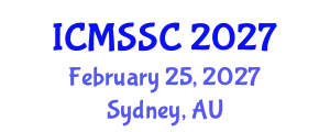 International Conference on Mathematics, Statistics and Scientific Computing (ICMSSC) February 25, 2027 - Sydney, Australia