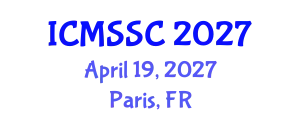 International Conference on Mathematics, Statistics and Scientific Computing (ICMSSC) April 19, 2027 - Paris, France