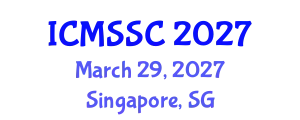 International Conference on Mathematics, Statistics and Scientific Computing (ICMSSC) March 29, 2027 - Singapore, Singapore