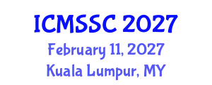 International Conference on Mathematics, Statistics and Scientific Computing (ICMSSC) February 11, 2027 - Kuala Lumpur, Malaysia