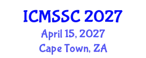 International Conference on Mathematics, Statistics and Scientific Computing (ICMSSC) April 15, 2027 - Cape Town, South Africa