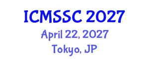 International Conference on Mathematics, Statistics and Scientific Computing (ICMSSC) April 22, 2027 - Tokyo, Japan