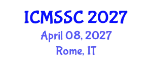 International Conference on Mathematics, Statistics and Scientific Computing (ICMSSC) April 08, 2027 - Rome, Italy