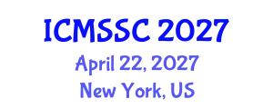 International Conference on Mathematics, Statistics and Scientific Computing (ICMSSC) April 22, 2027 - New York, United States